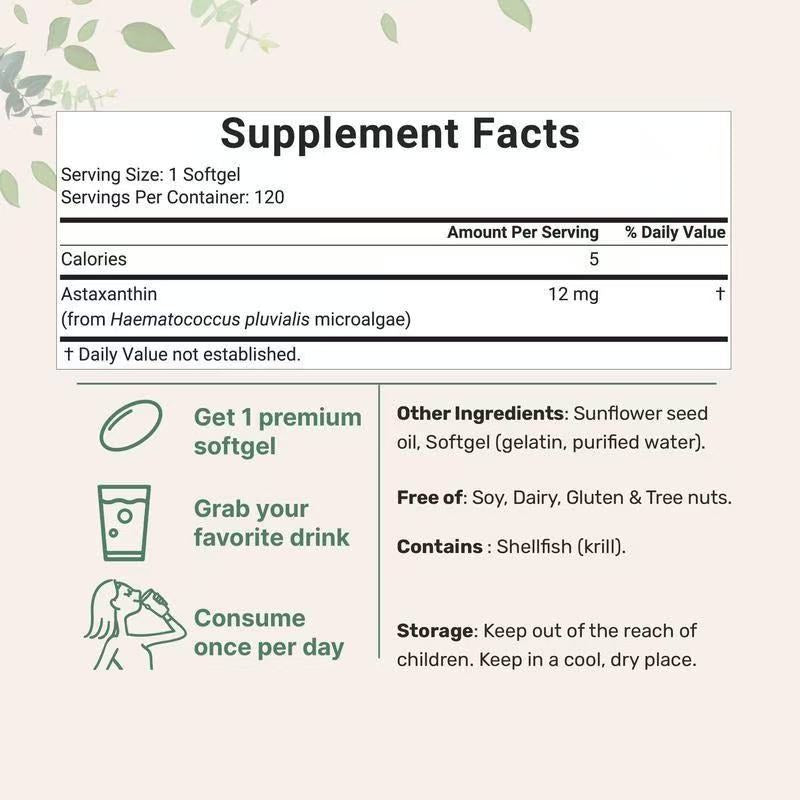 Astaxanthin Antioxidant Support