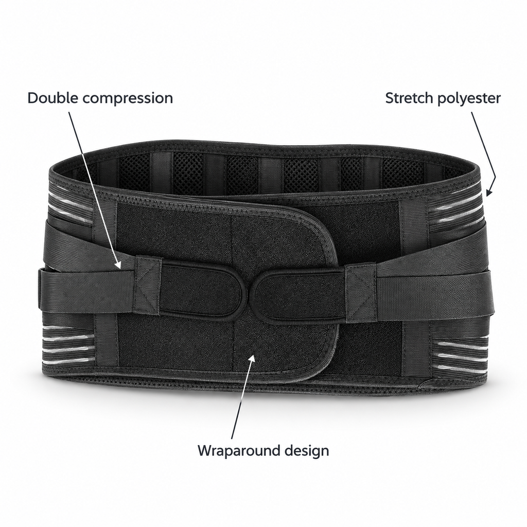 Double Compression Waist Support Belt