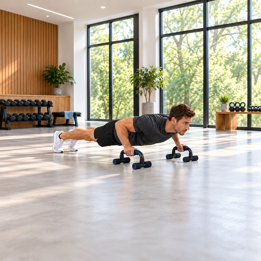 Portable Push-Up Handles with Foam Grips