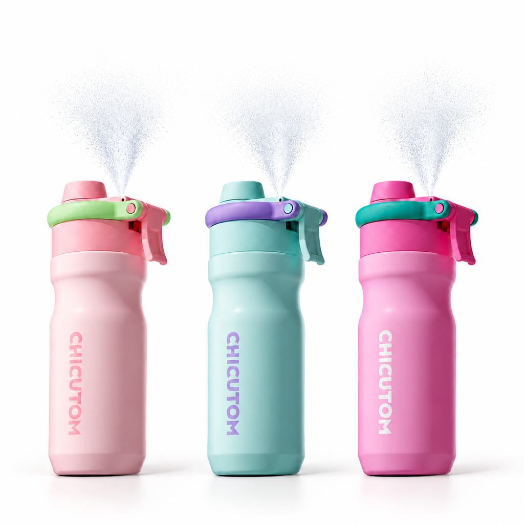 Insulated Mist Spray Water Bottle